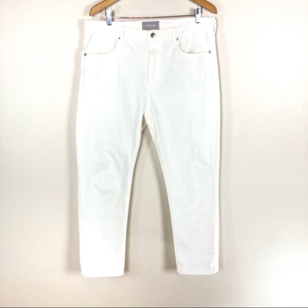 Everlane High Rise Skinny White Mom Jeans Denim Women’s Sz 32‎
